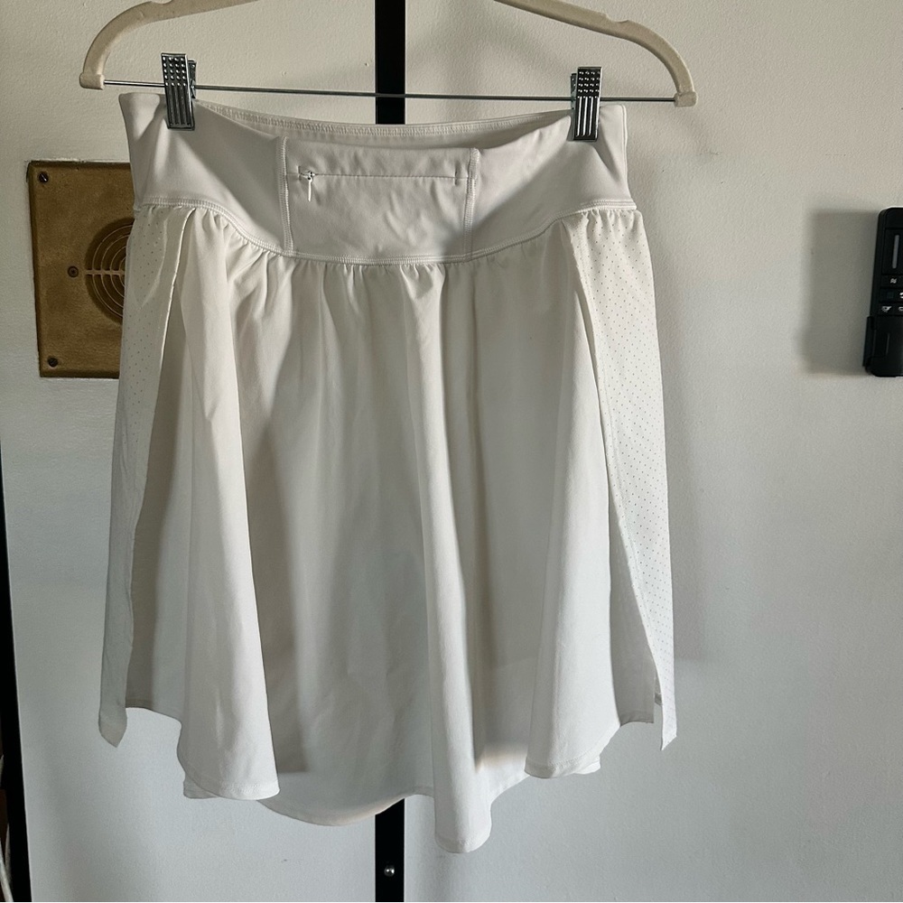 SPANX White A-Line Skirt size large